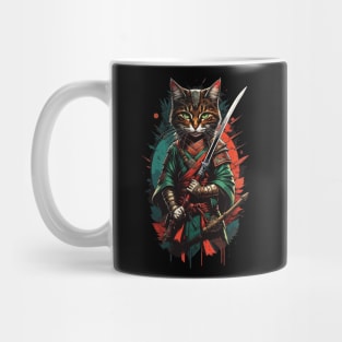 Japanese style cat art Mug